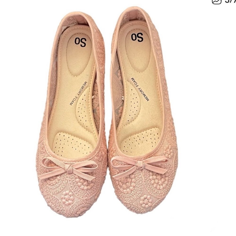 SO Memory Foam Pink Flats - 9M